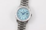 ROLEX Day-date 2836 Automatic Movement 40mm Light Blue Wrist Watch